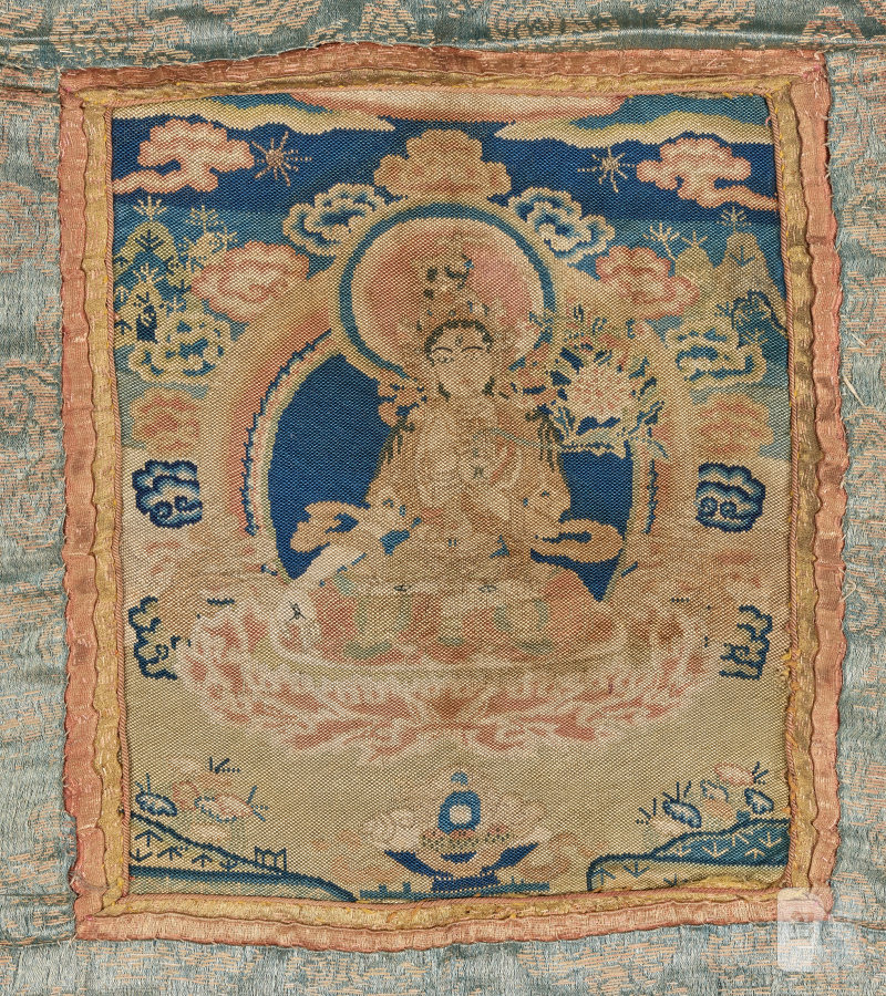 西藏 十七/十八世紀 度母坐像織物  TIBET, 17TH-18TH CENTURY - 图1